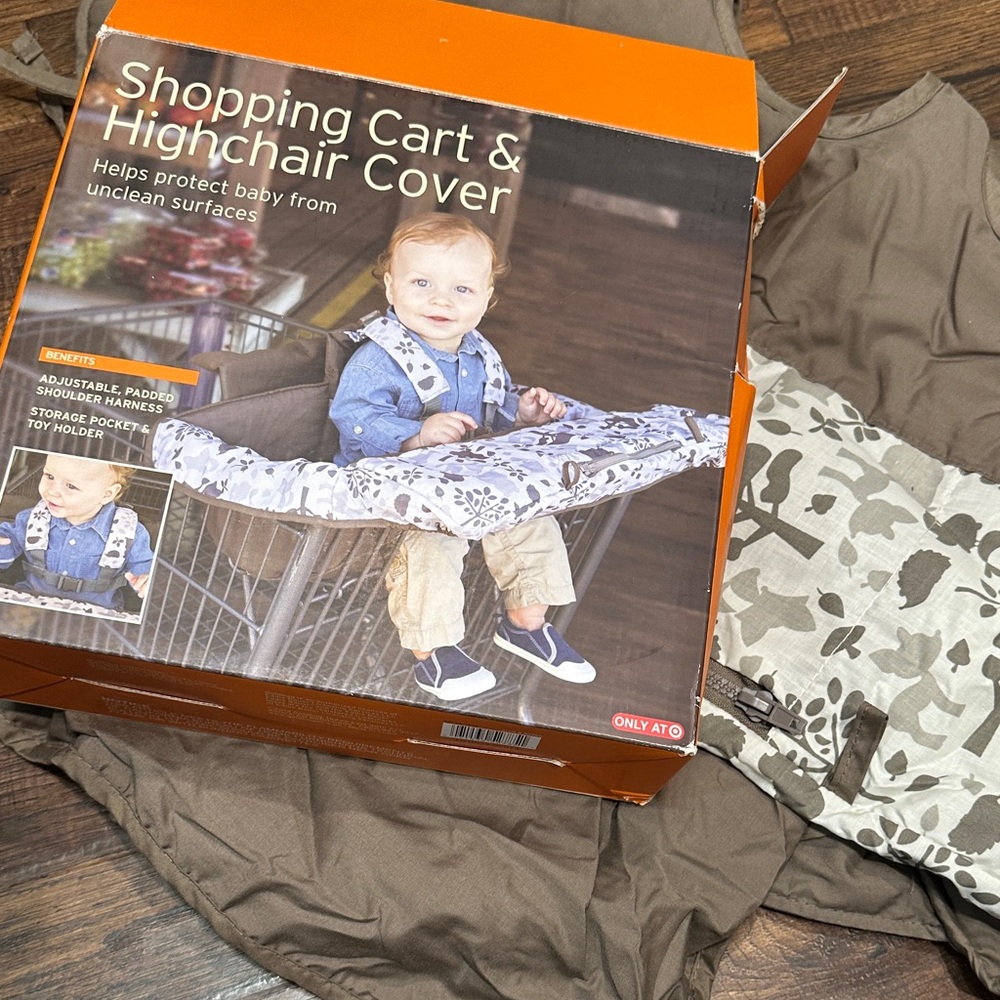 Shopping Cart & Highchair Cover with Owl Camouflage Design